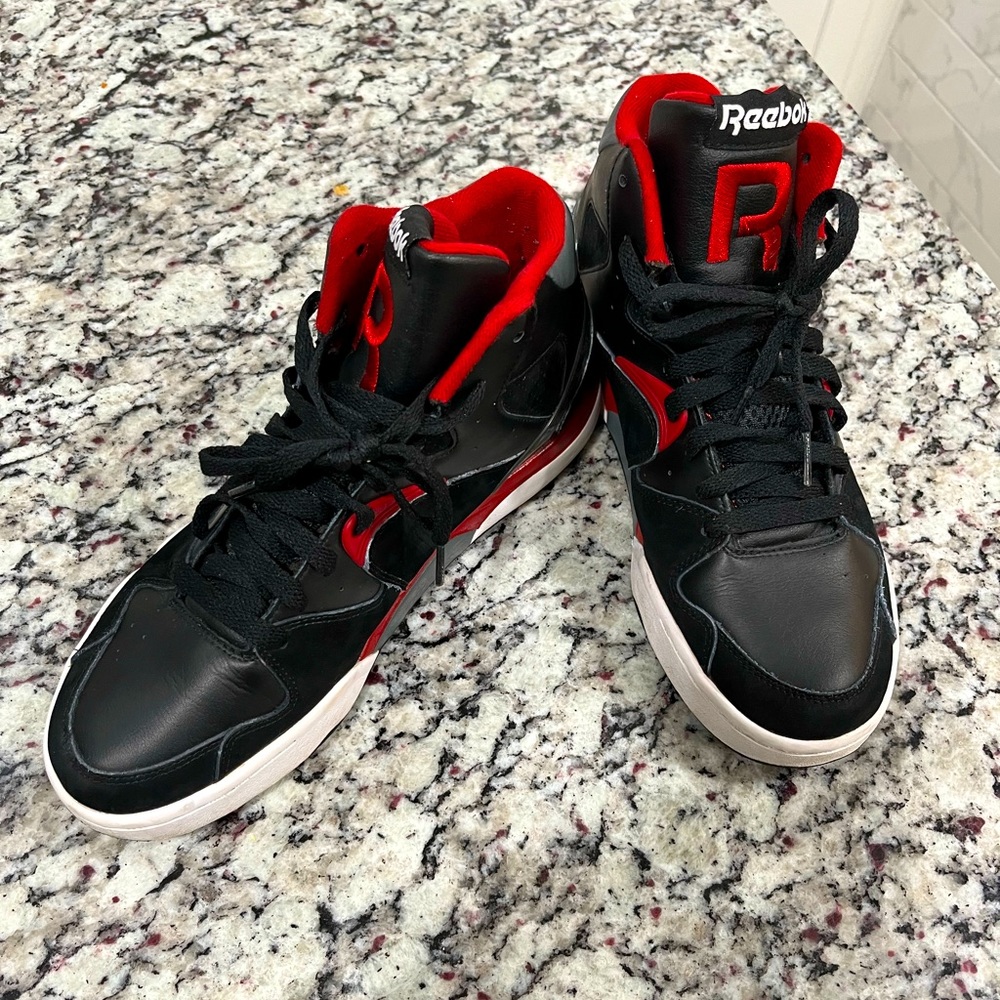 Reebok Classic Jam Men's Basketball Trainers In Black/Red/White - Size 8.5 Rare